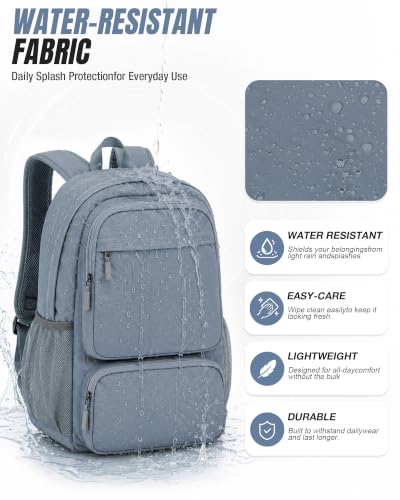 College Backpack For Women Men,High School Backpack with Lots of Pockets - color: A1-blue