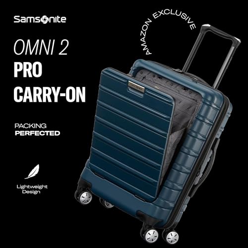 Samsonite Omni 2 PRO Hardside Expandable Luggage with Spinners, Arctic Silver, Carry-on - color: Artic Silver, size: Pro Carry-on Spinner