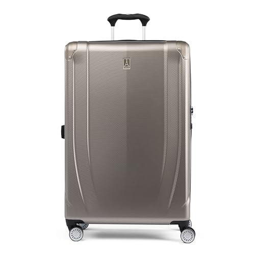 Travelpro Pathways 3 Hardside Checked Luggage Suitcase, Beige, 28-Inch - color: Champagne, size: Checked Large 28 Inch