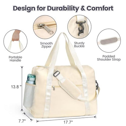 Cambond Spirit Airlines Personal Item Bag - Travel Duffle Bag, Beige
