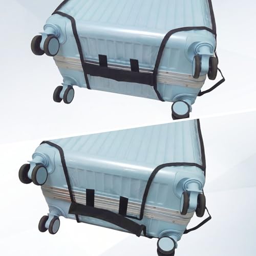 Krute 20-Inch Transparent PVC Suitcase Protector – Waterproof & Scratch-Resistant - color: C, size: 20IN