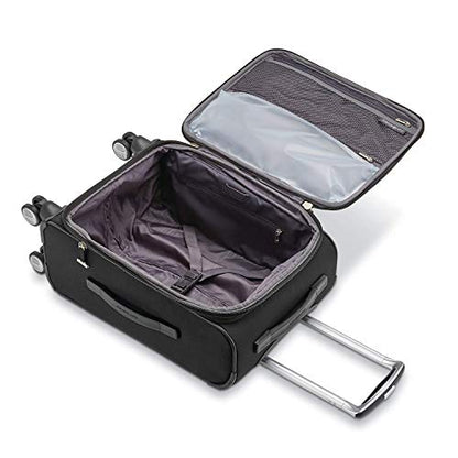 Samsonite Solyte DLX Softside Expandable Luggage with Spinner Wheels, Midnight Black, Carry-On 20-Inch - color: Midnight Black, size: Carry-On