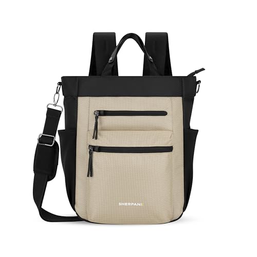 Sherpani Unisex Soleil Anti-theft Travel Backpack Straw One Size - color: Beige