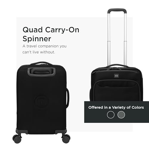 TravisMathew Quad Carry-On Spinner TMB400, Black - color: Black