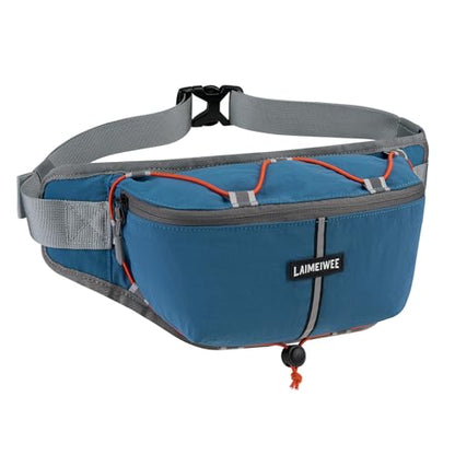 2LFanny Pack for Women Men, Anti‑theft Waist Bag with RFID Blocking - color: Blue