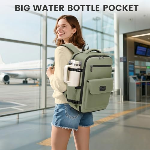 MATEIN Personal Item Backpack, Underseat Backpack for Frontier Airline - color: Green