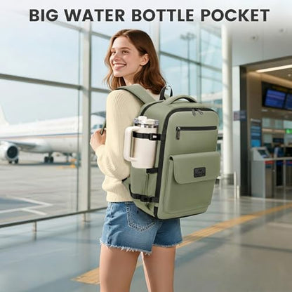 MATEIN Personal Item Backpack, Underseat Backpack for Frontier Airline - color: Green