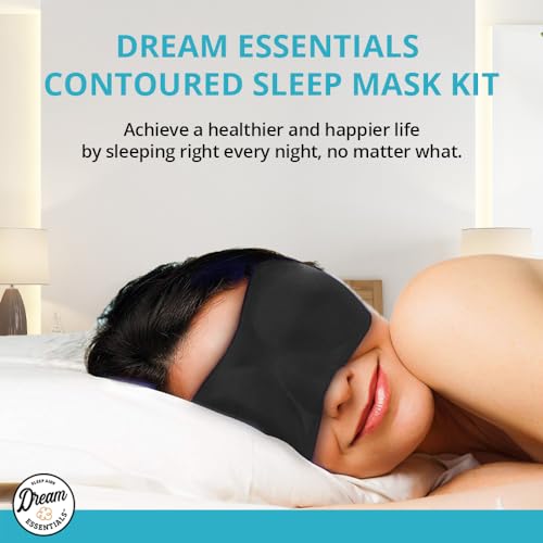 Wild Essentials Sweet Dreams Contoured Sleep Mask Kit with Travel Pouch and Earplugs Set ~ Red - color: Red
