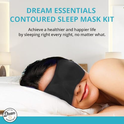 Wild Essentials Sweet Dreams Contoured Sleep Mask Kit with Travel Pouch and Earplugs Set ~ Red - color: Red
