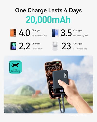INIU Portable Charger, Smallest 20000mAh 22.5W Fast Charging Power Bank - color: Blue, size: Mini Size