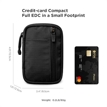 ALPAKA HUB Pouch V2 Tool Pouch Black Axoflux 210D Ripstop Nylon - color: Black Slim-Axoflux 210D