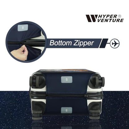 HYPER VENTURE Travel Luggage Cover Suitcase Protector Fits 23-26 Inch, M - color: Journey, size: M