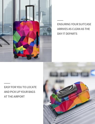 GGalleryGlide Luggage Covers For Suitcase TSA Approved, Fits 18-32 Inch - color: Geometric, size: M(23"-26" Suitcase)