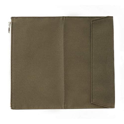 Moterm Canvas Zipper Pocket Insert Pouch for Travelers Notebook Refill - color: Canvas-Olivegreen, size: Standard Size