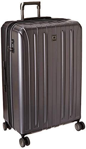 DELSEY PARIS Titanium Hardside Expandable Luggage with Spinner Wheels Checked Luggage, Graphite, Checked-Large 29 Inch - color: Graphite, size: Checked-Large 29 Inch