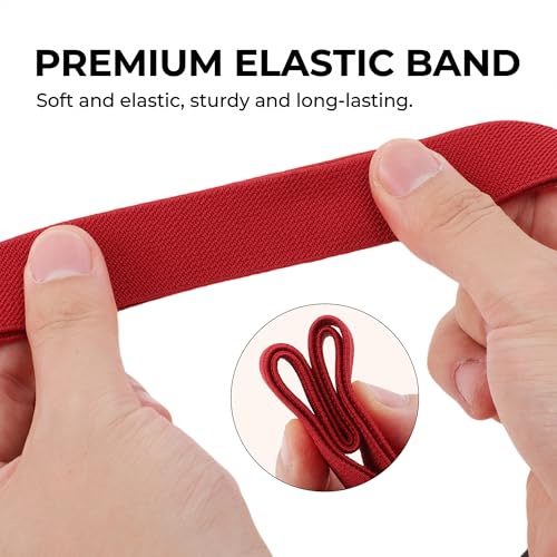 Luggage Straps, Luggage Bungee Strap, Travel Bag Bungee Belt for Suitcases, Elastic Adjustable Suitcase Strap with Buckles, Red - color: Red, size: Figure 9 Buckle