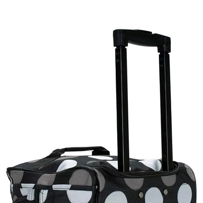 Rockland Rolling Duffel Bag, Black, 22" - color: 새로운 블랙 도트, size: 22-Inch