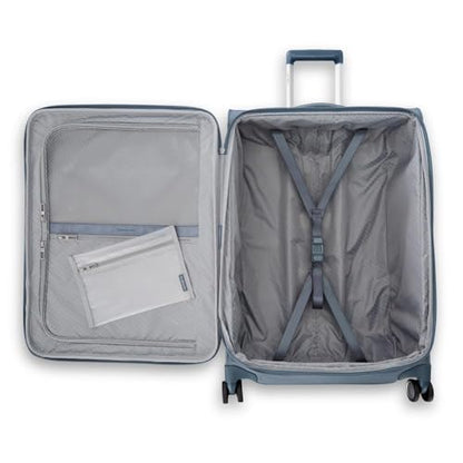 Samsonite UpLIFT Lightweight Large Checked Softside 3-Piece Luggage Set with Spinner Wheels - Expandable - Airline-Approved, Polyester Soft Suitcase for Ultra Light Travel - Elemental Blue - color: Elemental Blue, size: 3-Piece Set (CO/MD/LG)