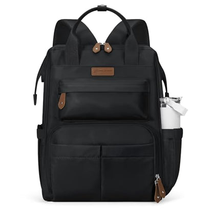 Maelstrom Laptop Backpack for Women Men, 15.6-17.3" Waterproof Travel Bag - color: Black, size: 15.6 Inch