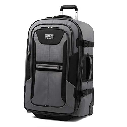 Travelpro Bold Softside Checked Rollaboard, Grey/Black, 28-Inch - color: Grey/Black, size: Checked-Large 28-Inch