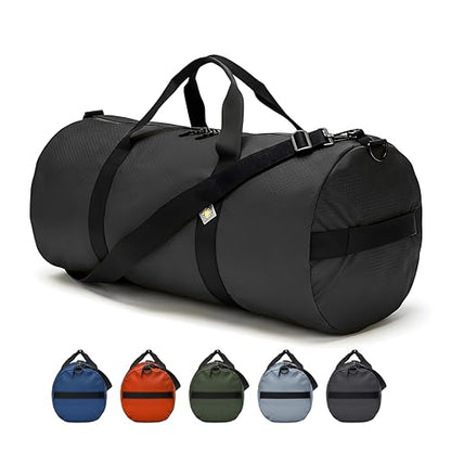 75L Hauler Heavy Duty Duffle Bag, Weatherproof Ripstop Gym Travel Gear Bag - color: Black, size: 14" x 30" (75 Liters)