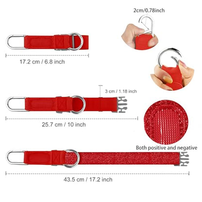 ZINZ Elastic Jacket Gripper Travel Strap with D-Ring Hooks and Buckle - color: Cinnabar