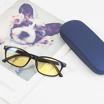 RayLove Unisex Hard Shell Eyeglasses Cases, Protective Case For Glasses - color: 2blue