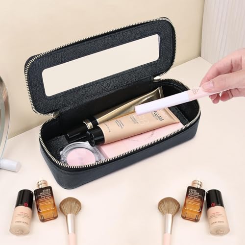 Pinkmik Makeup Brush Case, Black, SLIM - color: B/Black, size: SLIM