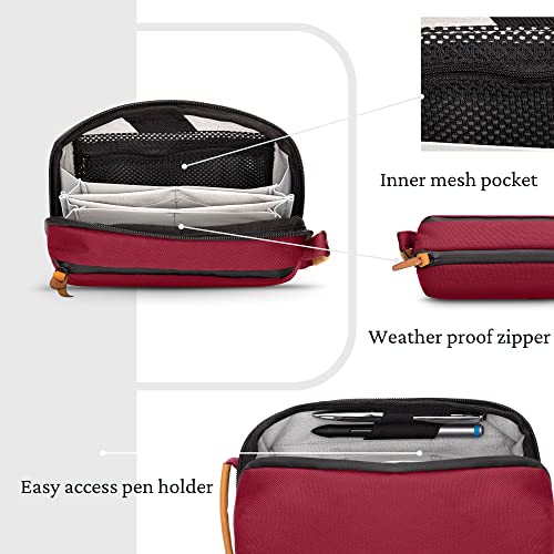 TRIPPED Travel Gear Tech Organizer Pouch for Cables and Accessories - color: Red