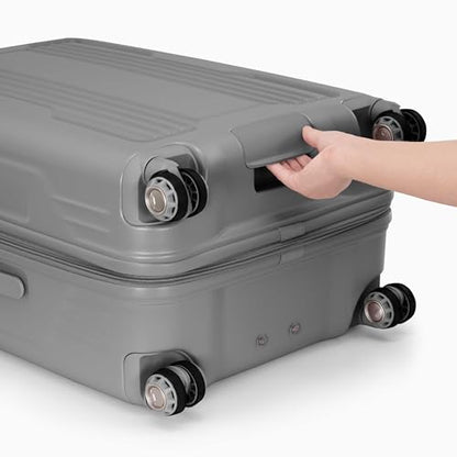 Traveler's Choice Ultimax II Polycarbonate Hardside Luggage with Spinner Wheels, Slate Gray, 21-Inch Carry-On - color: Slate Gray, size: 21-Inch Carry-On