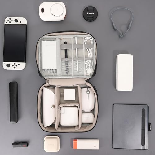 Organizer Bag Big Case Cable Electronic Devices Travel Pouch USB Charger Accessories Mouse Phone SD Power Bank Earphone - color: Navy Blue