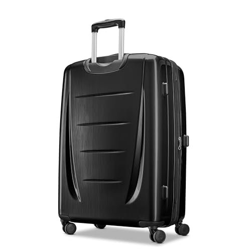 Samsonite Winfield 2 Hardside Expandable Luggage with Spinner Wheels, Brushed Anthracite, Checked-Large 28-Inch - color: Brushed Anthracite, size: Checked-Large Spinner