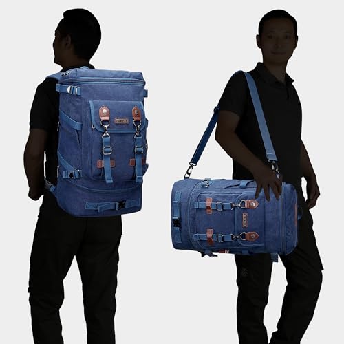 WITZMAN Travel Backpack for Men Women Carry-on Airline Approved - color: Blue