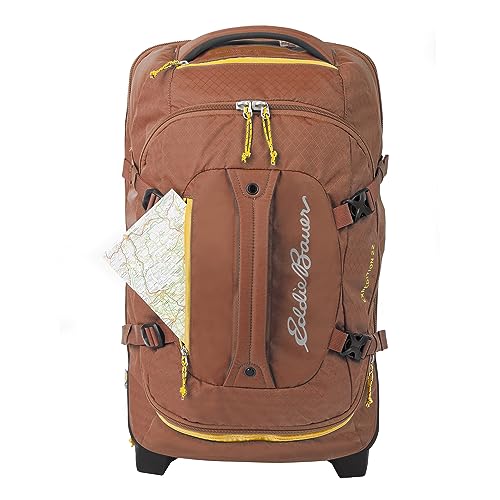 Eddie Bauer Expedition Rolling Duffel Bag with Wheels - Rust, 22" - color: Rust, size: 22" (Carry-On)