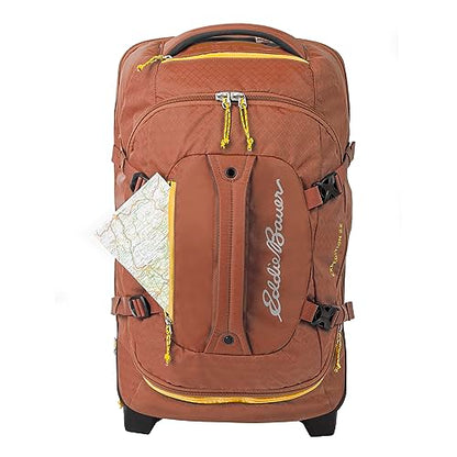 Eddie Bauer Expedition Rolling Duffel Bag with Wheels - Rust, 22" - color: Rust, size: 22" (Carry-On)