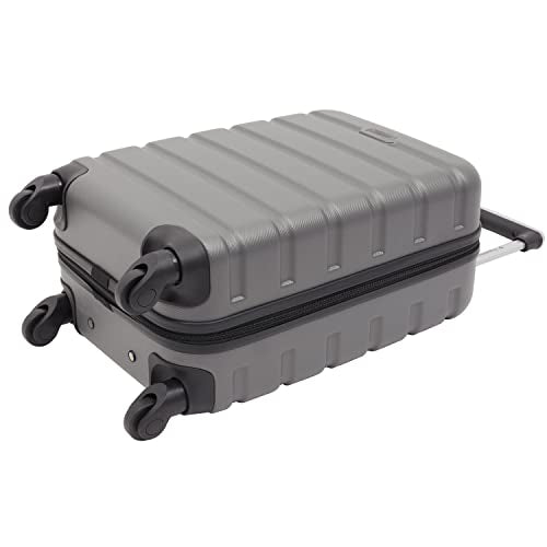 Travelers Club Harper Luggage, Charcoal, 2 Piece Set - color: Charcoal, size: 2-Piece Set