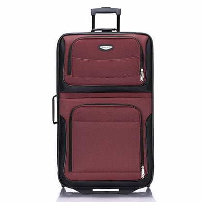 Travel Select Amsterdam Softside Expandable Luggage with Rolling Wheels, Red, 29-Inch Large - color: Red, size: 29-Inch Large