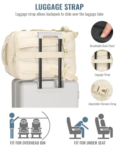 Joyway 4-Piece Hardside Luggage Set with Backpack, 20 24 28 Inch, White | ABS+PC Hardshell, TSA lock, 360 Spinner Wheels, Lightweight Pressure-resistant, Expandable Multi-function Travel Bag - color: White, size: 4-Piece Set (20/24/28/BP)