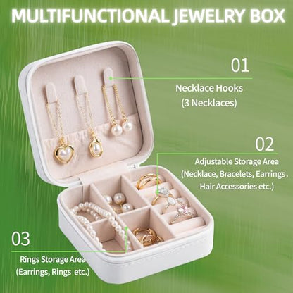 6-Pack Soccer Portable Jewelry Box for Team Travel White Sport Jewelry Case Bulk Gifts for Soccer Team Athletes & Sports Enthusiasts Christmas Events & Milestones - style: Square Soccer