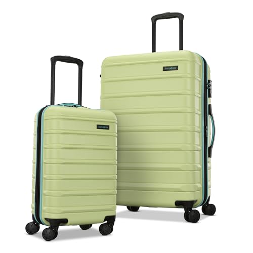 Samsonite Omni 2 Hardside Expandable Luggage with Spinner Wheels, 2-Piece Set (19/24), Frozen Matcha - color: Frozen Matcha, size: 2-Piece Set (Carry-on/Medium)