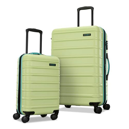 Samsonite Omni 2 Hardside Expandable Luggage with Spinner Wheels, 2-Piece Set (19/24), Frozen Matcha - color: Frozen Matcha, size: 2-Piece Set (Carry-on/Medium)