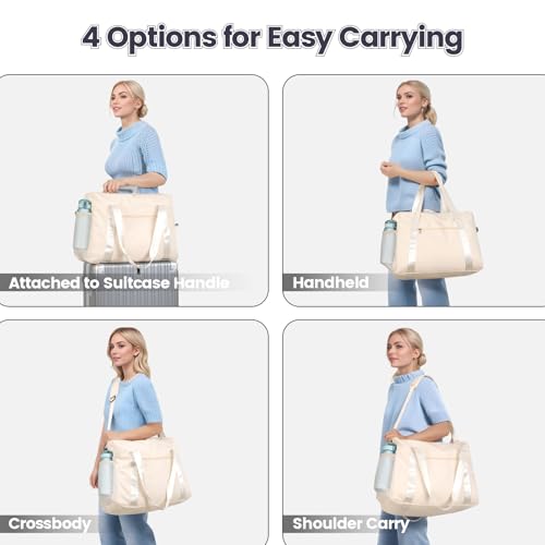 Cambond Spirit Airlines Personal Item Bag - Travel Duffle Bag, Beige