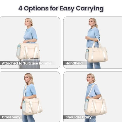 Cambond Spirit Airlines Personal Item Bag - Travel Duffle Bag, Beige
