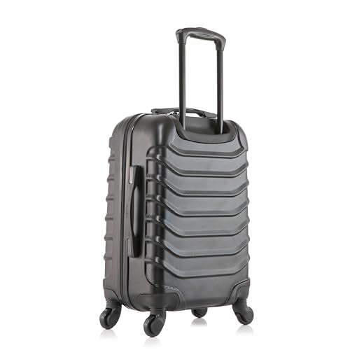 InUSA ENDURANCE Luggage with Spinner Wheels | Durable Lightweight Hardshell Suitcase, Spacious Travel Bag with Handle and Trolley | 20-Inch Carry On Small Luggage | Black - color: Black, size: 20 Inch