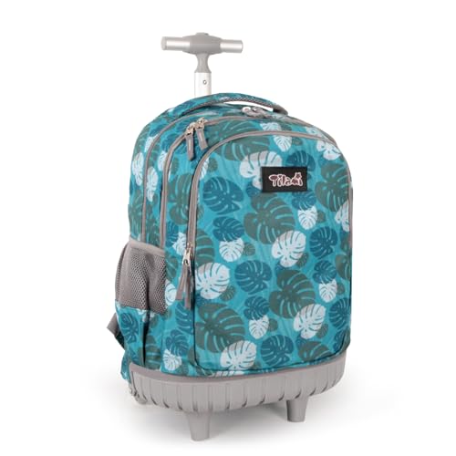 Tilami Rolling Backpack for Boys and Girls,Leaves - color: Leaves