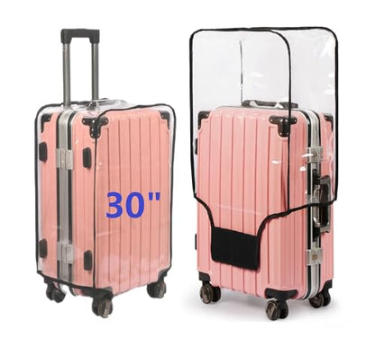 FABUWAY PVC Suitcase Cover - Clear, Transparent, Waterproof & Dustproof - 30" - size: 30"