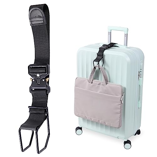 Vigorport Luggage Hook Strap, J Hook for Add A Bag Luggage Travel Essential - size: Large size/Metal buckle