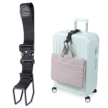 Vigorport Luggage Hook Strap, J Hook for Add A Bag Luggage Travel Essential - size: Large size/Metal buckle