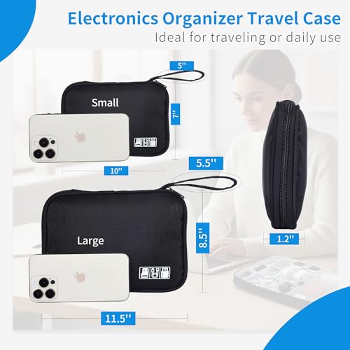 Travel Cable Organizer Pouch Electronic Accessories Carry Case - size: 1 Pack Small
