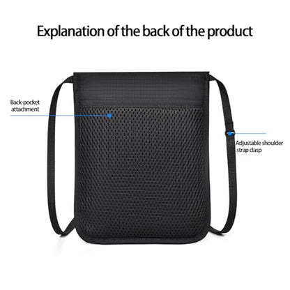 Passport Holder for Travel, Neck Wallet RFID Blocking, Hidden Money Belt,Travel Document Storage(Khaki) - color: Khaki